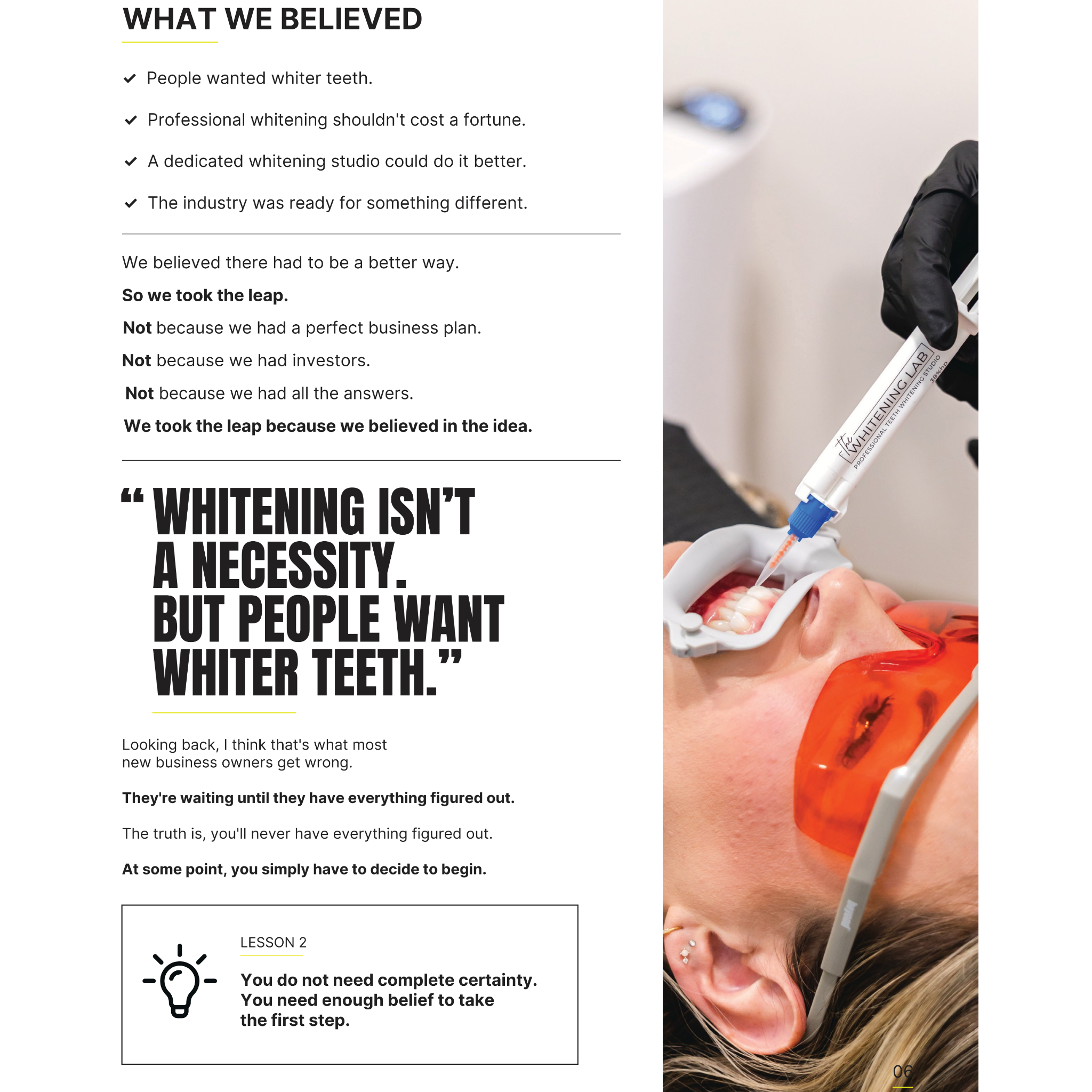 The Whitening Lab Startup Guide
